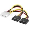 Akyga Oem Molex maitinimo laidas - 2x SATA - 15cm