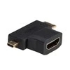 T formos HDMI adapteris su trimis jungtimis
