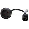 Akyga AK-PC-10A CCA CEE 7/4 / IEC C14 15 cm maitinimo adapteris