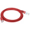 Patch-cord U/UTP kat.5e PVC 5.0m raudona ALANTEC