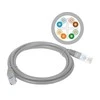 Alantec KKU6SZA0.25 jungiamasis laidas CAT.6 UTP 0.25M pilkas