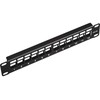 Alantec PK038 10 colių modulinė komutacinė panelė, 12 prievadų, 1U