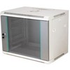 Q-LANTEC 19" 15U wall-mounted rack 600x450, glass door, pilkas