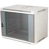 Q-LANTEC 19" 18U wall-mounted rack 600x450, glass door, pilkas