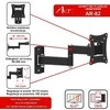 ART RAMT AR-82 ART laikiklis AR-82 prie televizoriaus LCD/LED 10-27 15KG kor. vertikalus/horizontalus 28cm