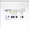 Aten | 8-Port PS/2-USB VGA Dual Rail 19" LCD KVM Switch with Daisy-Chain Port and USB Peripheral Support | CL5808N