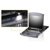 Aten | 8 prievadų Cat 5 dviejų bėgelių 19" LCD KVM komutatorius su Daisy Chain prievadu | KL1508AN-AXA-AG | 1 x USB A tipo lizdas