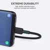 Aukey CB-CA2 OEM kabelis USB-C - USB-A 2m 60W PD 3A 20V FCP AFC nylonowy oplot juoda