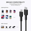 USB Kabelis - AUKEY CB-CL03 2m Lightning USB C 480Mbit/s Juodas