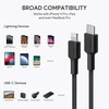 USB kabelis - AUKEY CB-CL03 2m Lightning USB C 480Mbit/s Juodas