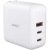 Aukey AUEKY Omnia Mix 3 PA-B6S Sieninis įkroviklis 1x USB 2x USB-C Maitinimo tiekimas 3.0 90W Baltas