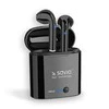 Belaidės ausinės Savio TWS-02, Bluetooth, su mikrofonu, juodos