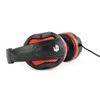 Žaidimų ausinės Gembird GHS-03, 2x 3.5mm, Juoda-raudona