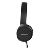 Stereofoninės ausinės su mikrofonu Panasonic RP-HF100ME-K, Juodos