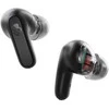 Skullcandy Rail ausinės: permatomas dizainas ir juodas korpusas