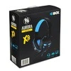 Žaidimų ausinės IBOX X8, LED, USB + 2x 3.5mm, Mėlynos