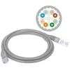 Patch-cord U/UTP kat.6A LSOH 0.25m pilka ALANTEC