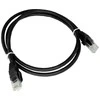 Patch-cord U/UTP kat.6 PVC 1.0m juoda ALANTEC