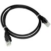 Patch-cord U/UTP kat.6 PVC 1.0m juoda ALANTEC