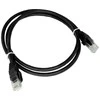 Patch-cord U/UTP kat.6 PVC 1.0m juoda ALANTEC