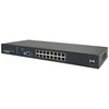 Šakotuvas Valdomas L2 komutatorius (jungiklis) 16 RJ45 PoE+ 1 Gb/s prievadų + 2 SFP Uplink 1 Gb/s prievadai (galios sąnaudos 150 W) + 1 RJ45 konsolės prievadas AVIZIO