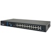 Šakotuvas Nevaldomas komutatorius (jungiklis) 24 RJ45 PoE+ 100Mb/s prievadai + 2 RJ45 Uplink 1Gb/s prievadai (galios sąnaudos 250W) AVIZIO