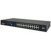 Šakotuvas Nevaldomas komutatorius su 24 RJ45 PoE+ 1 Gb/s prievadais + 2 SFP Uplink 1 Gb/s prievadais (250 W galios biudžetas) AVIZIO