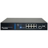 Šakotuvas Valdomas L2 komutatorius (jungiklis) 8 RJ45 PoE+ 1Gb/s prievadai + 2 SFP Uplink 1Gb/s prievadai + 1 RJ45 konsolės prievadas (galios sąnaudos 150W) AVIZIO