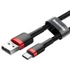 Baseus Cafule USB cable 2 m USB A USB C Juodas, Raudona