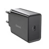 Baseus Speed Mini greitas įkroviklis USB-C PD 3A 20W juodas