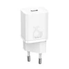 Baseus Super Si greitas įkroviklis 1C 25W su USB-C į USB-C kabeliu 1m - Baltas