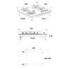 Kaitlentė Gas cooktop Beko HILG64222S (4 fields, juodos spalvos)