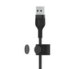 Belkin CAA010bt1MBK BOOST CHARGE™ USB-A LTG silikoninis pintas laidas 1m juodas