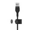 Belkin CAA010bt1MBK BOOST CHARGE™ USB-A LTG silikoninis pintas laidas 1m juodas