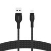 Belkin CAA010bt3MBK BoostCharge USB-A į Lightning silikoninis 3.0m, juodas