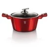 PUODAS 4.1L 24CM BERLINGER HAUS METALLIC BURGUNDY LINE BH-1257-N