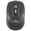 Bevielė optinė pelė Titanum 6D TM105K SNAPPER |2.4 GHz|1600 DPI|6 mygtukai|Juoda