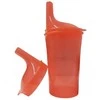 Sundo Saugumo Puodelis - Be BPA 250 Ml Apvalus Su Dangteliu Raudonas