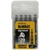 Smūginių sukimo antgalių rinkinys DeWalt DT7395T-QZ (5 vnt.)