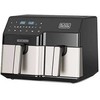 Gruzdintuvė Black & Decker Juodas & Decker BXAF9000E Double 9 L Stand-alone 2500 W Hot air fryer Juodas, Nerūdijantis plienas