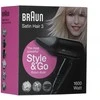 Plaukų Džiovintuvas - Braun Satin Hair 3 Style&amp;Go 1600 W Juodas