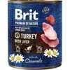 Brit Premium by Nature konservai šunims kalakutiena with Liver 800g
