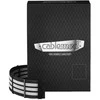 CableMod C-Series PRO ModMesh Cable Kit for Corsair AXi/HXi/RM (Geltona Label) – juodos spalvos/baltos spalvos