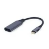 GEMBIRD A-USB3C-DPF-01 USB Type-C to DisplayPort vyriško adapterio erdvės pilkas