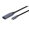 GEMBIRD A-USB3C-DPF-01 USB Type-C to DisplayPort vyriško adapterio erdvės pilkas