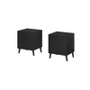 Cama Meble Naktinis Staliukas - Nova 44x40x52 Matinė Juoda