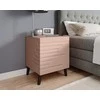 Cama Meble Naktinis Staliukas - NOVA 1 Stalčius Rožinis Matinis