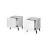 Cama Meble Naktinis Staliukas - Cama Nova 44x40x52, Matinis Baltas