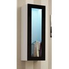 Cama sieninė lentyna VIGO "90" glass 90/35/32 (spalva: balta/blizgi juoda)