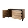 Cama Meble komoda NORD  (spalva: Votan ąžuolas/ antracito)